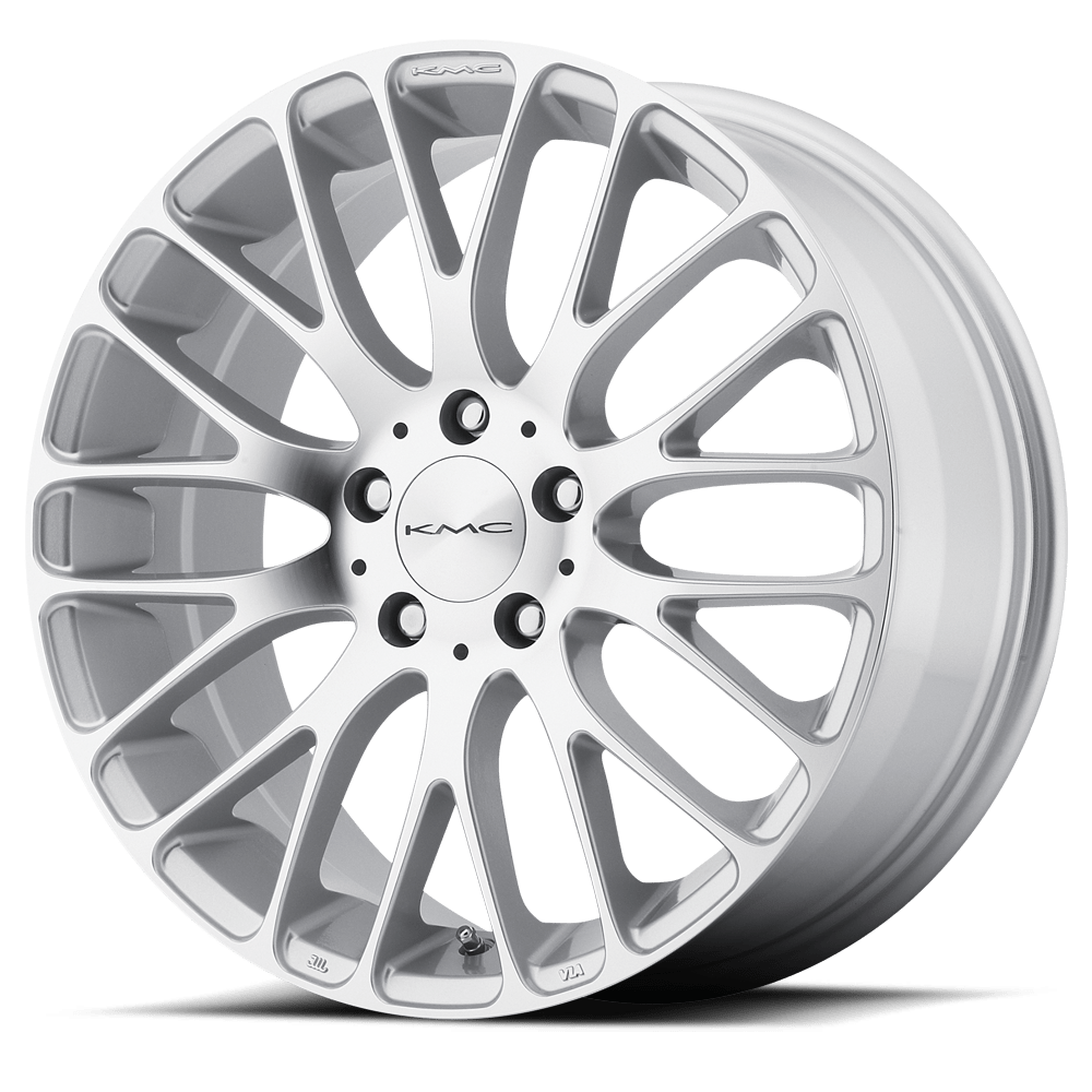 KMC KM693 MAZE SILVER W MACHINED FACE 20X8.5 5x114.3 et40 72.56