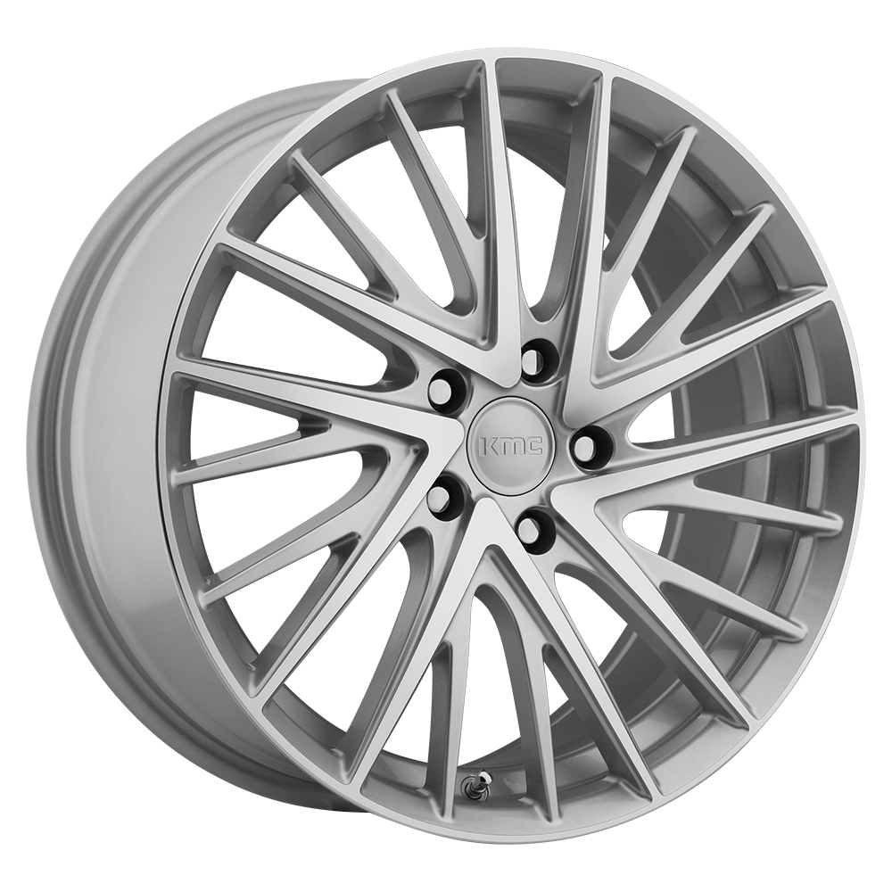 KMC KM697 NEWTON SILVER MACHINED 18X8 5x114.3 et40 72.56