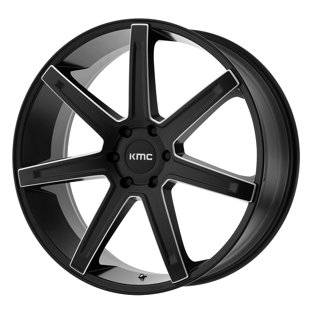 KMC KM700 REVERT SATIN BLACK MILLED 22X9.5 6x139.7 et15 106.1