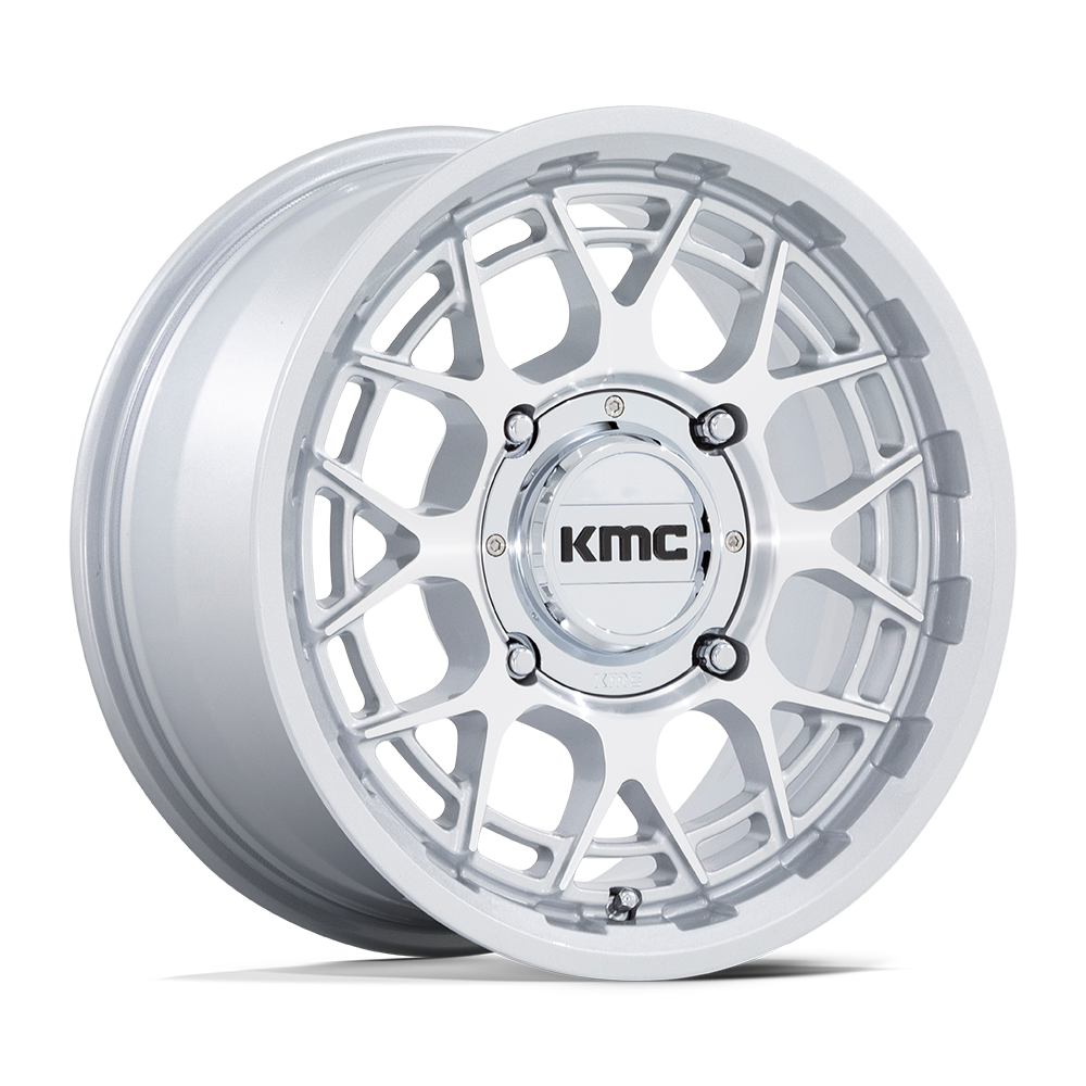 KMC Powersports KS139 TECHNIC UTV GLOSS SILVER MACHINED 15X7 4x137 et38 96