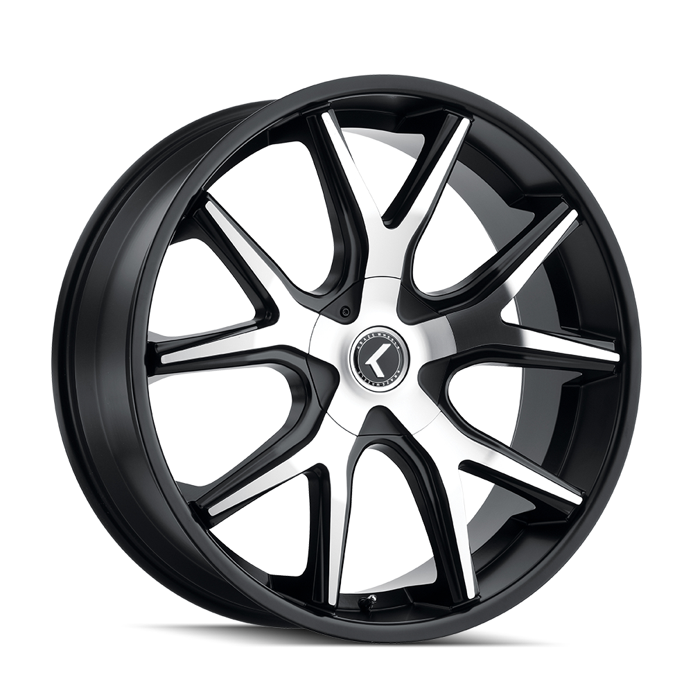 KRAZE SPLTZ GLOSS BLACK MACHINED 26x10.0 5x115/5x120 et18 74.1