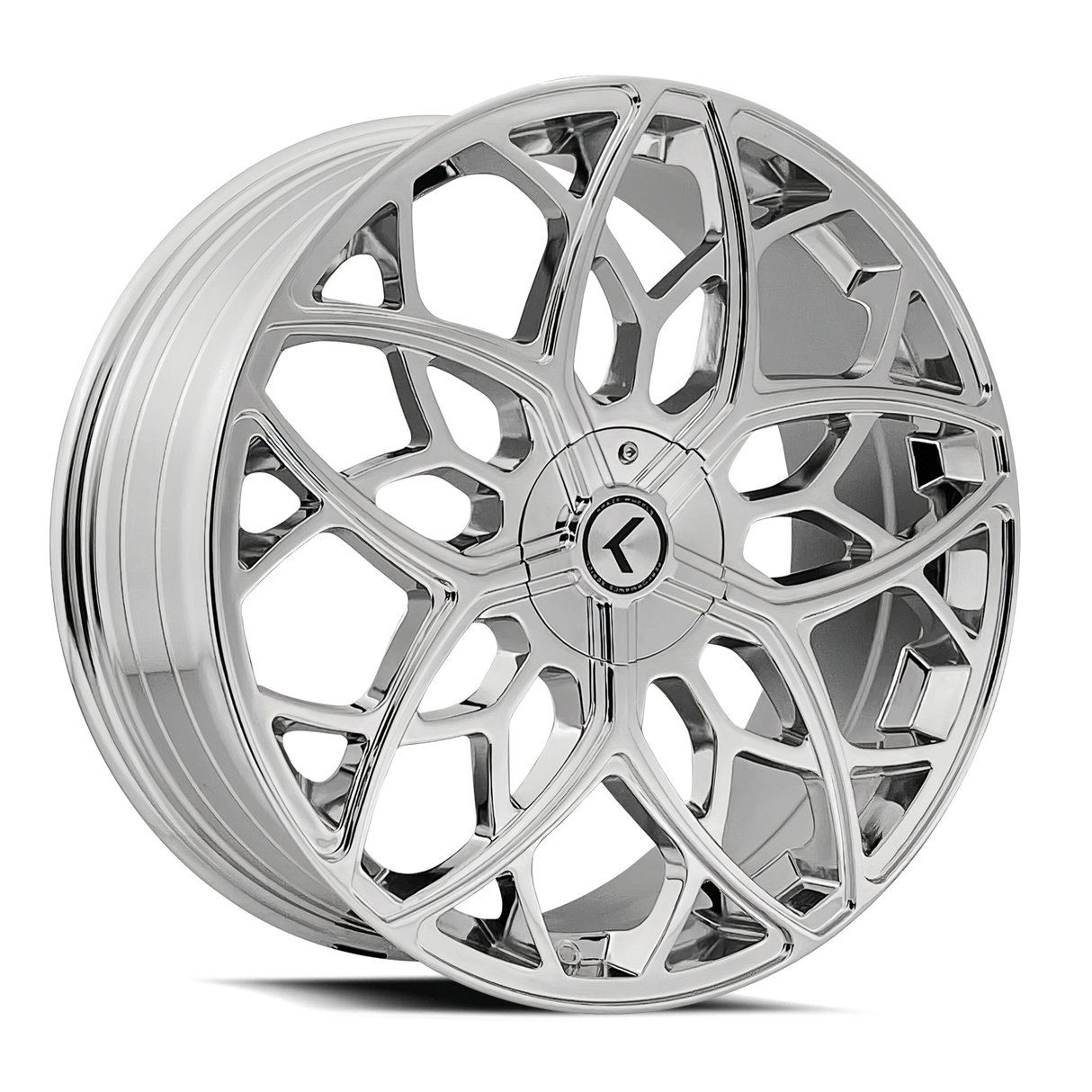 KRAZE RICOCHET CHROME 22x8.5 5x112/5x114.3 et38 72.62