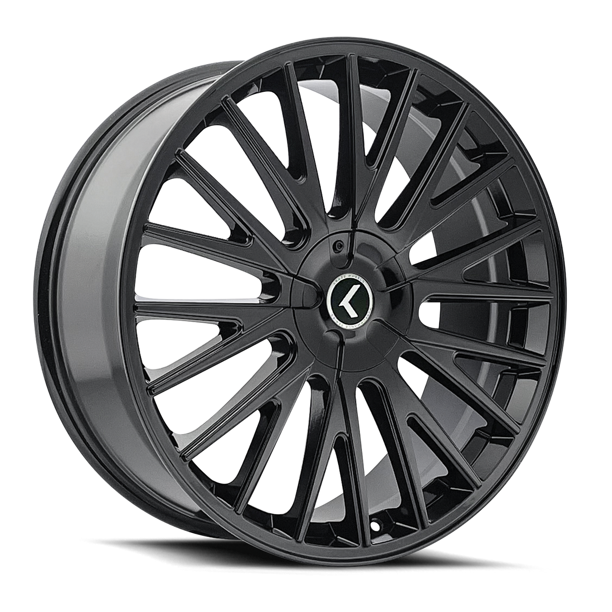KRAZE DOUBLE DOWN GLOSS BLACK 17x8.0 5x108/5x114.3 et38 73