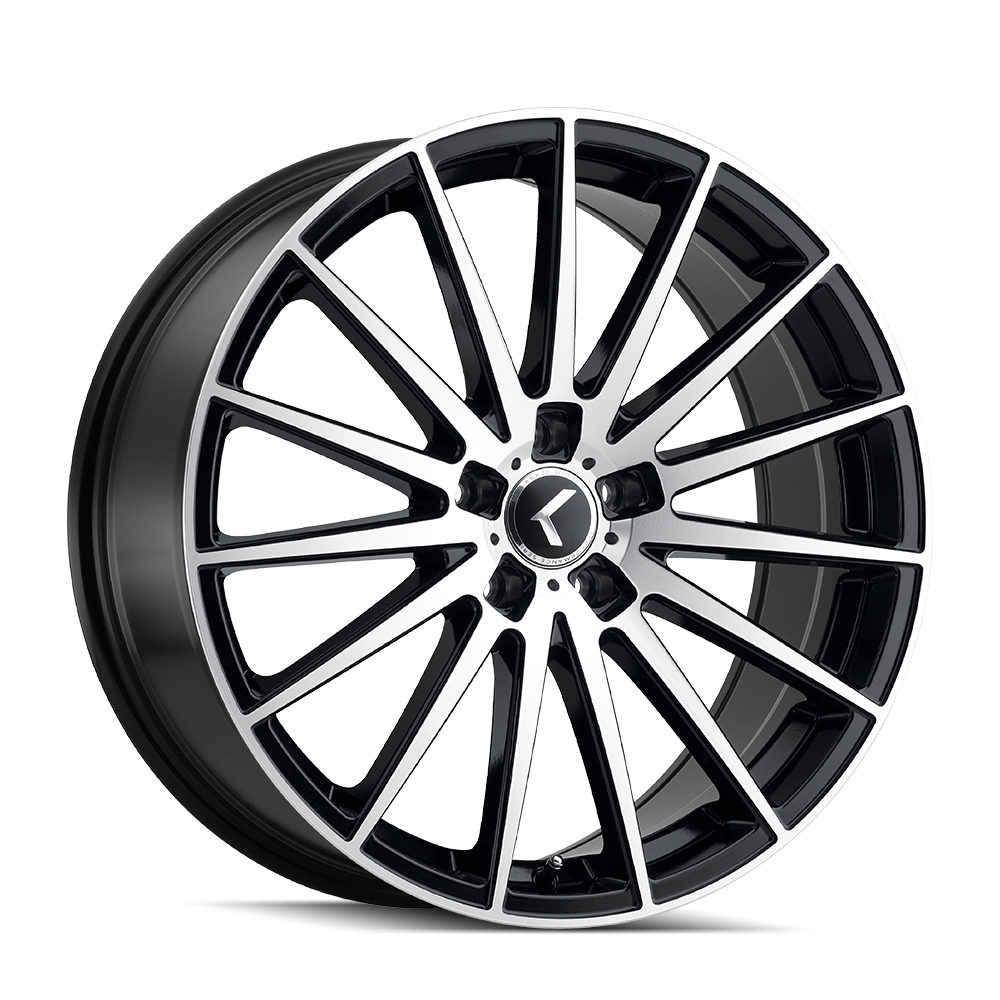 KRAZE STUNNA MATTE BLACK MACHINED 18x8.0 5x114.3 et40 72.62