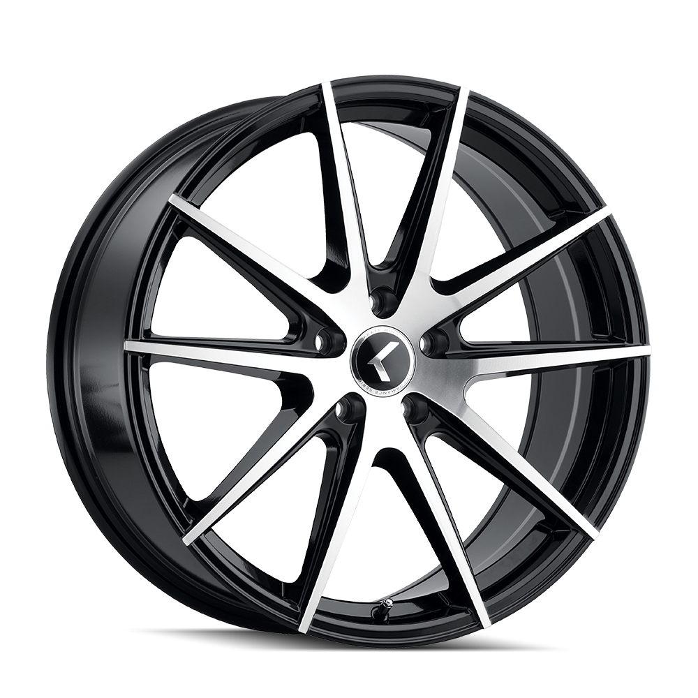 KRAZE TURISMO GLOSS BLACK MACHINED 20x8.5 5x115 et38 72.62