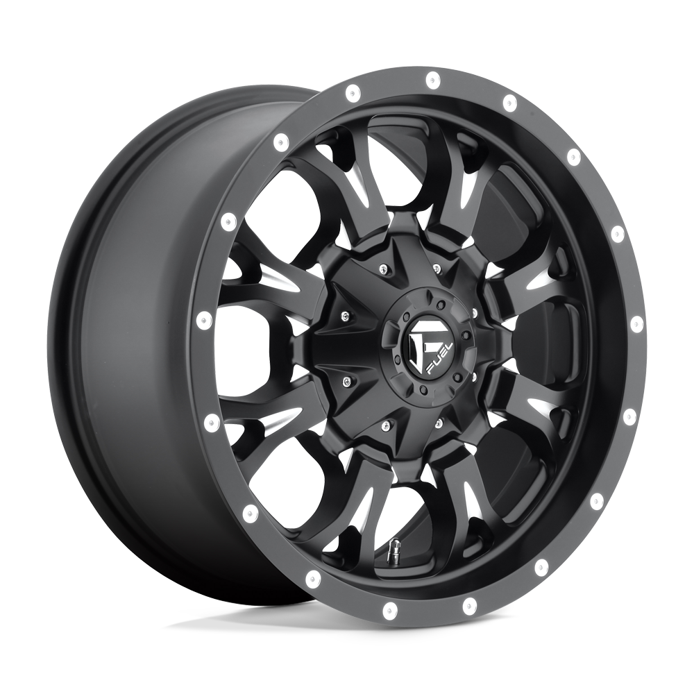 Fuel 1PC D517 KRANK MATTE BLACK MILLED 20X10 8x165.1 et-12 125.1