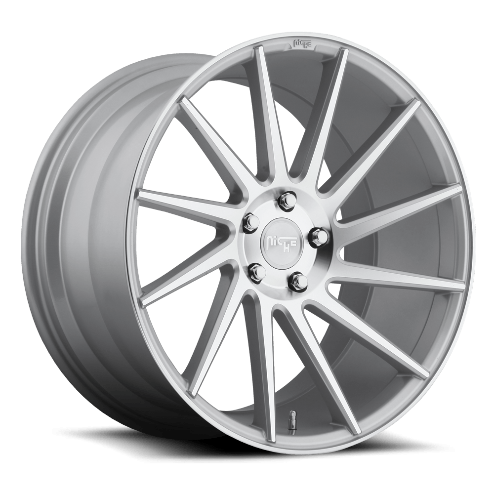 Niche 1PC M112 SURGE GLOSS SILVER MACHINED 19X8.5 5x120 et35 72.56
