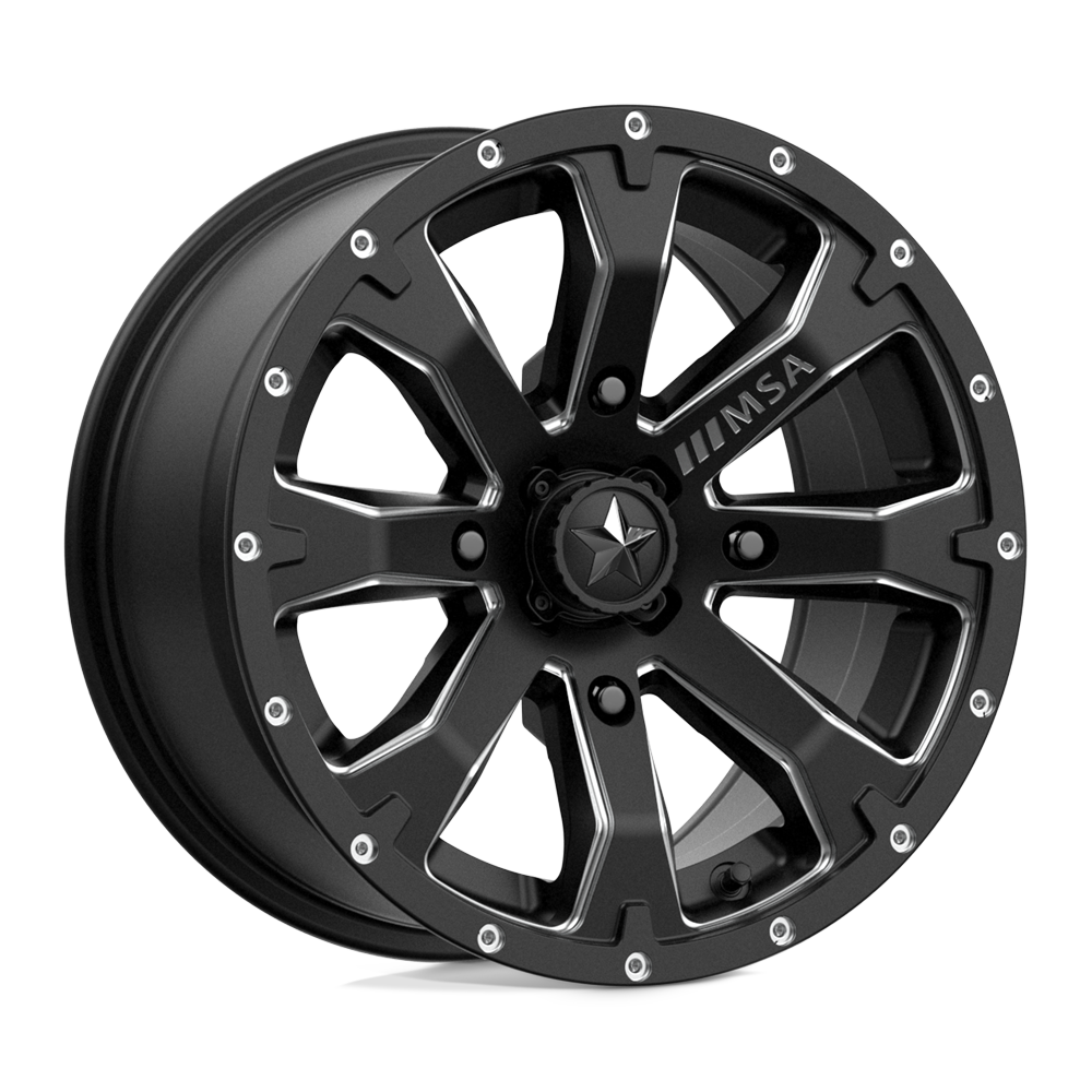 MSA Offroad Wheels M42 BOUNTY SATIN BLACK MILLED 14X7 4x110 et10 86