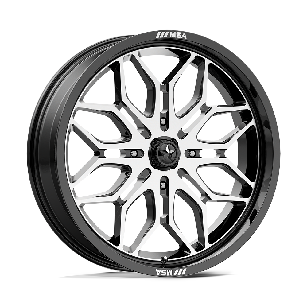 MSA Offroad Wheels M47 SNIPER GLOSS BLACK MACHINED 20X7 4x137 et10 96