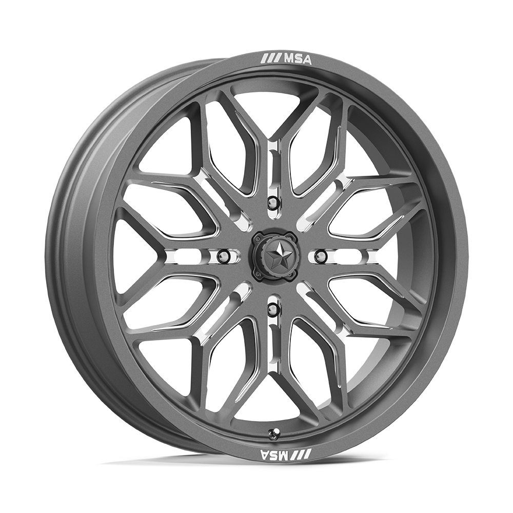 MSA Offroad Wheels M47 SNIPER GUNMETAL MILLED 20X7 4x137 et10 96