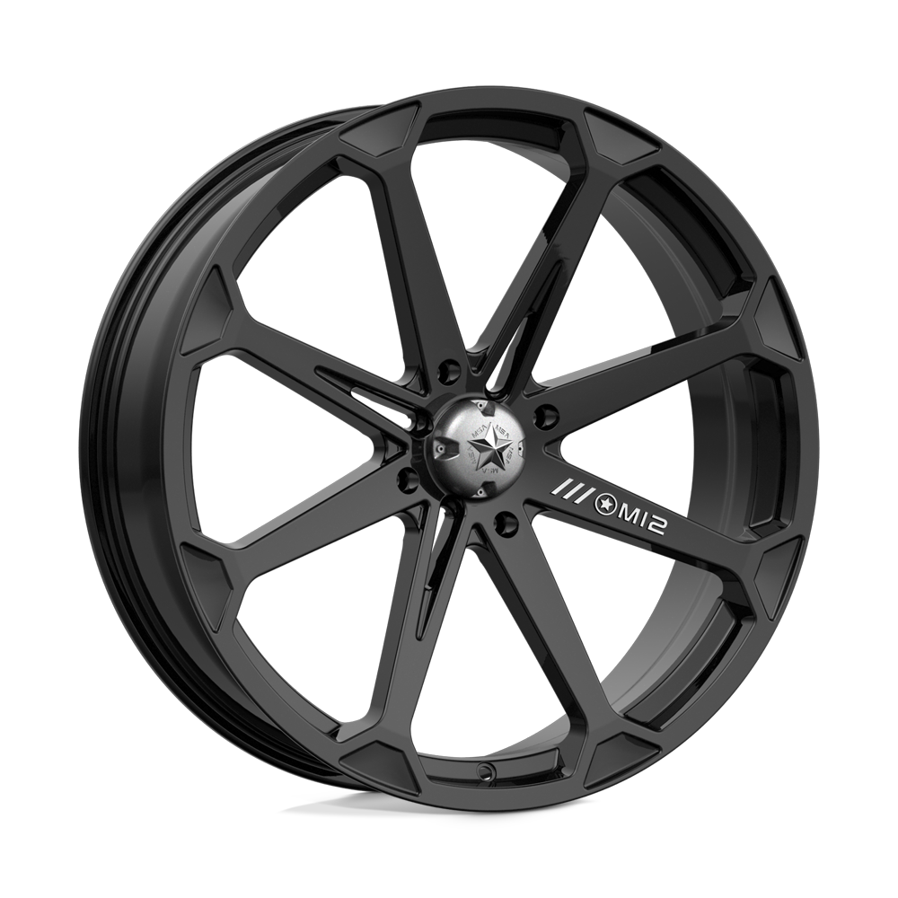 MSA Offroad Wheels M12 DIESEL GLOSS BLACK 22X7 4x156 et10 132