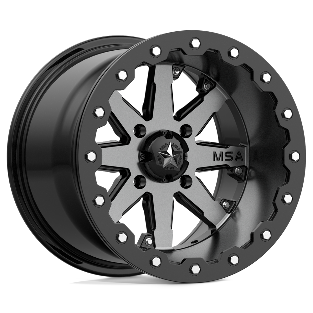 MSA Offroad Wheels M21 LOK BEADLOCK CHARCOAL TINT 14X10 4x137 et-10 112.1
