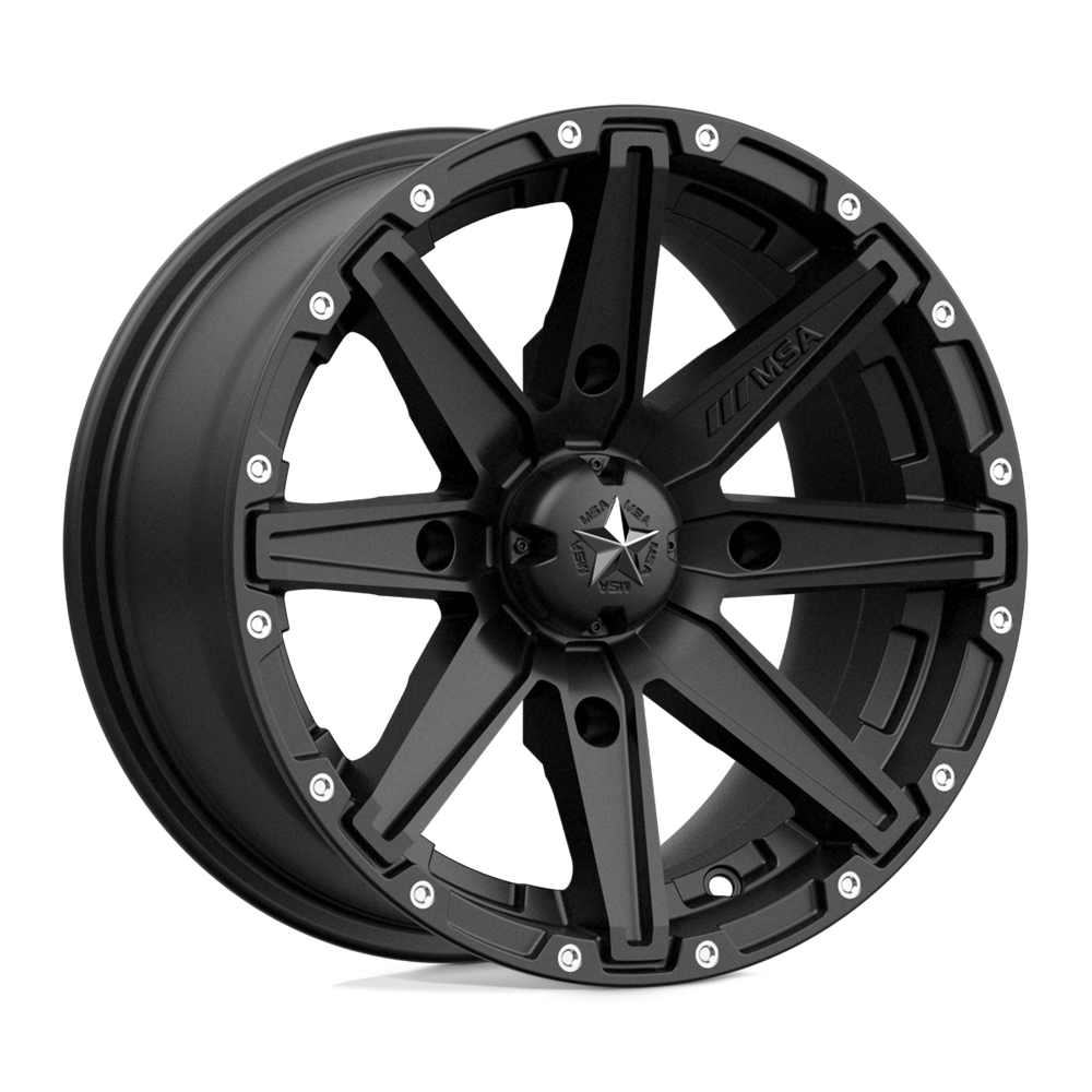 MSA Offroad Wheels M33 CLUTCH SATIN BLACK 15X10 4x110 et0 86
