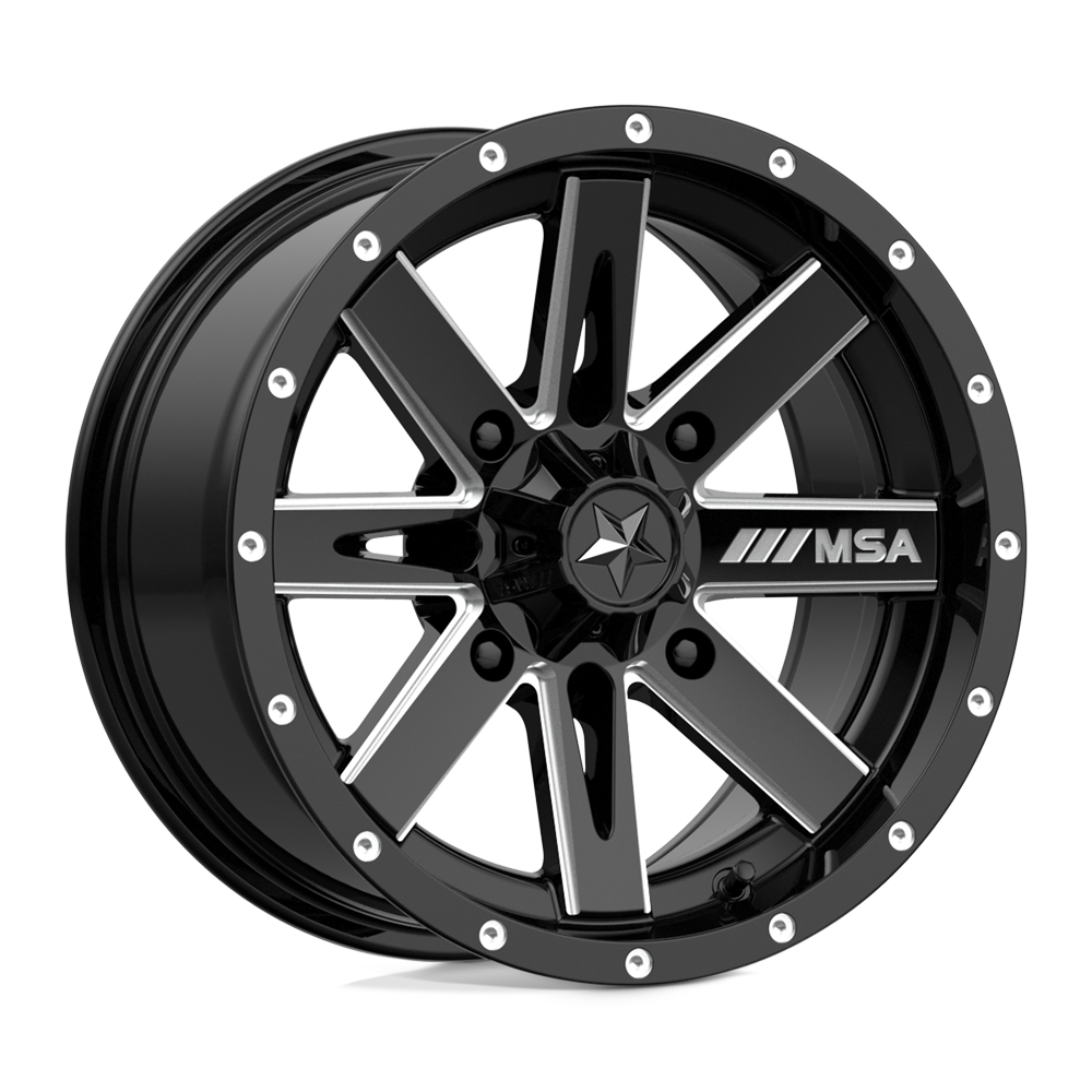 MSA Offroad Wheels M41 BOXER GLOSS BLACK MILLED 14X7 4x110 et10 86