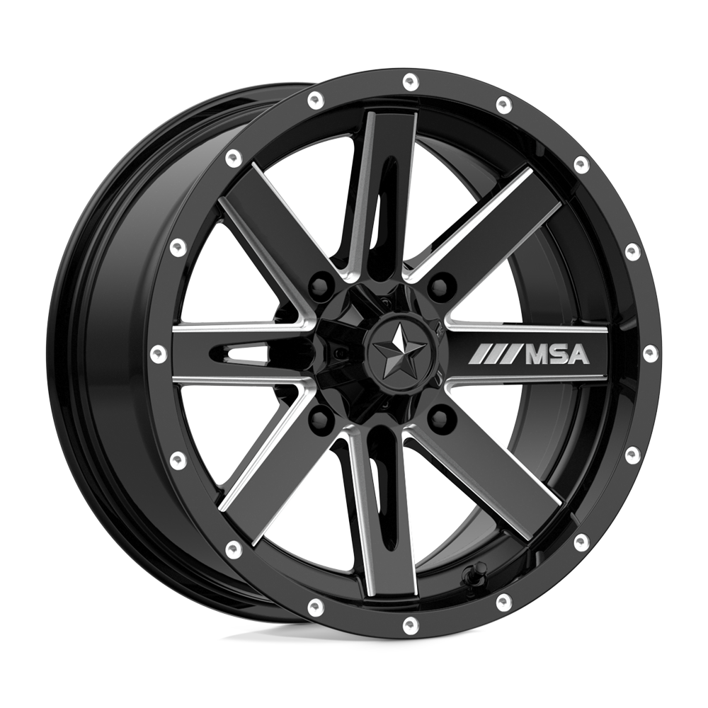 MSA Offroad Wheels M41 BOXER GLOSS BLACK MILLED 15X7 4x156 et10 132