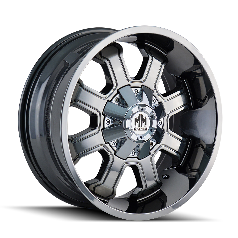 MAYHEM FIERCE CHROME 20x10.0 8x180 et-19 124.1
