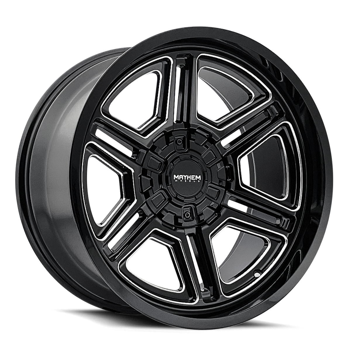 MAYHEM HERMOSA GLOSS BLACK MILLED 20x9.0 8x165.1 et0 130.8