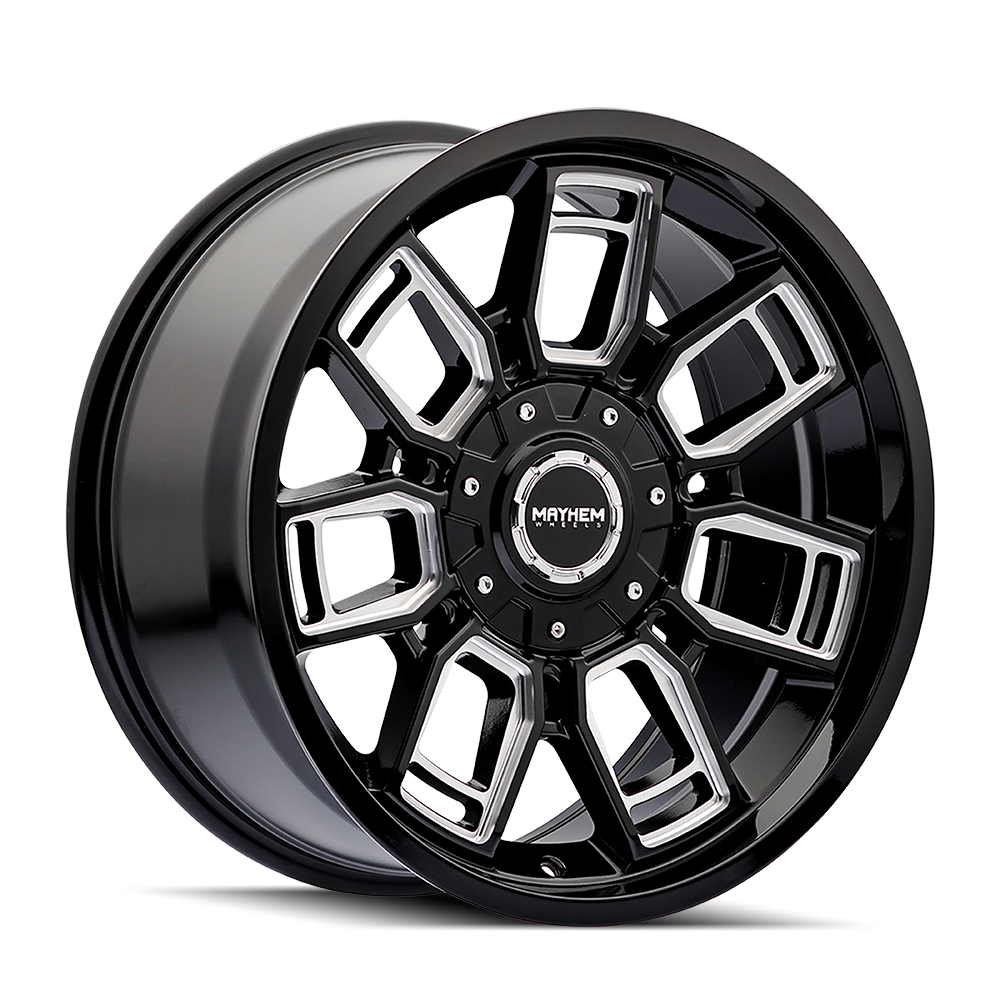 MAYHEM ORDINANCE GLOSS BLACK MILLED 20x9.0 6x135/6x139.7 et0 106