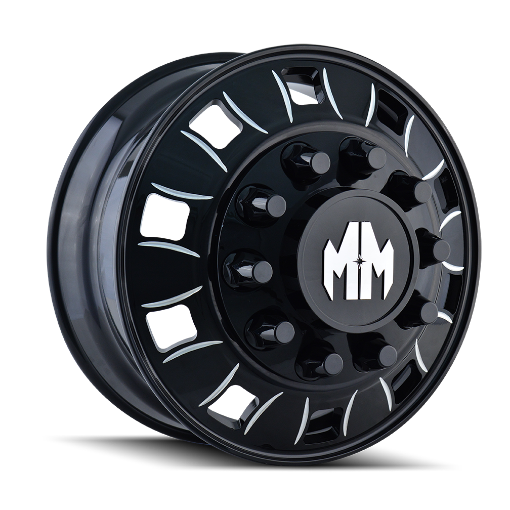 MAYHEM BIGRIG GLOSS BLACK MILLED 22.5x8.25 10x285.75 et169 220.1