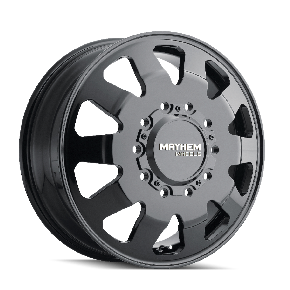 MAYHEM 8181 GLOSS BLACK 22x8.25 10x225 et169 170.1