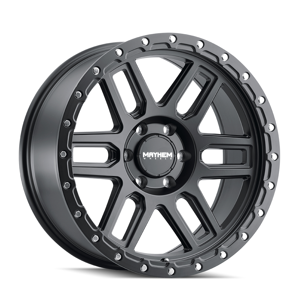 MAYHEM DELTA MATTE BLACK 17x9.0 6x139.7 et-12 106