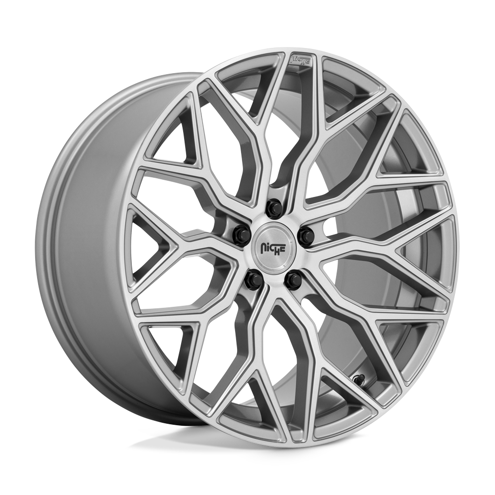 Niche 1PC M265 MAZZANTI ANTHRACITE BRUSHED TINT CLEAR 22X10 5x112 et20 66.56