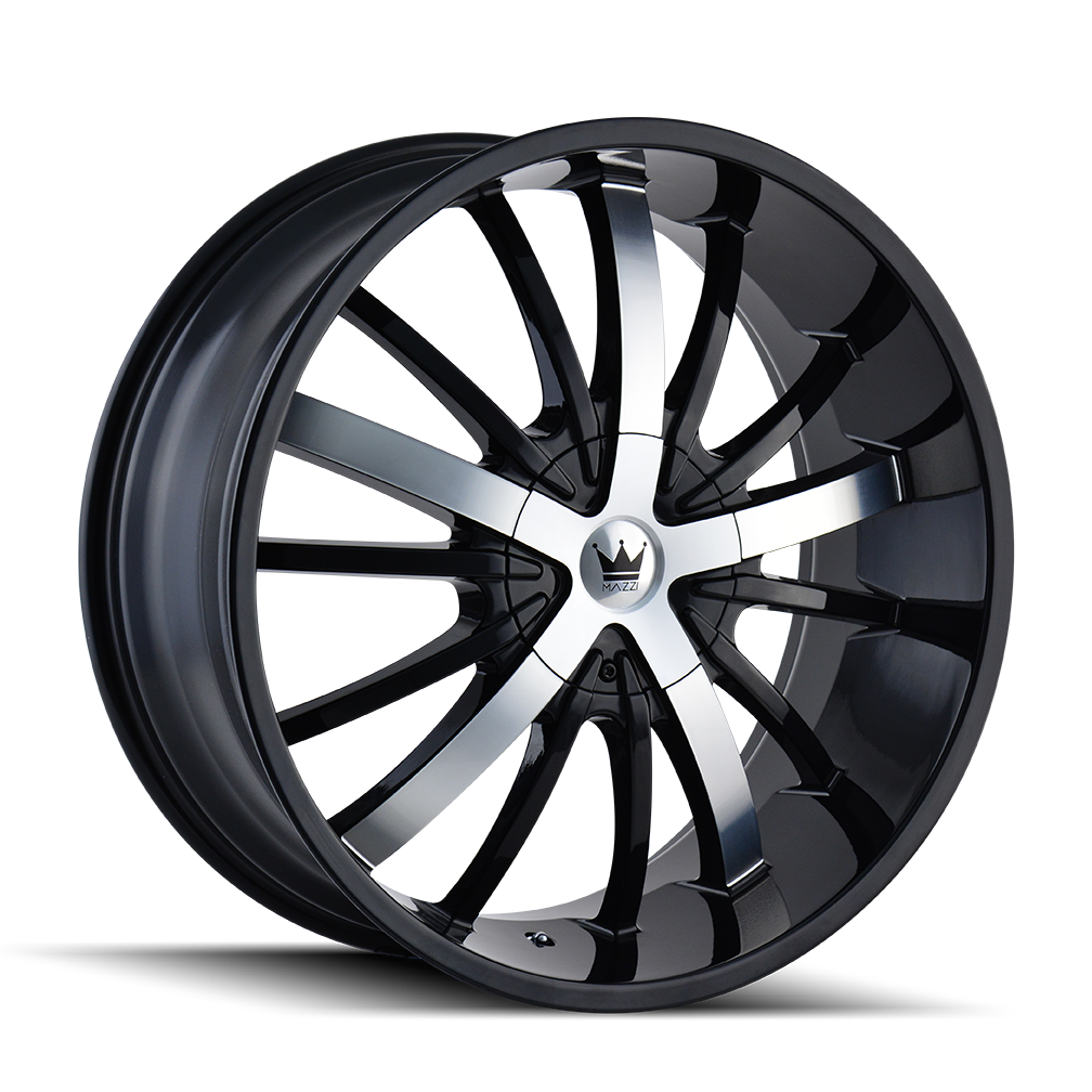 MAZZI ESSENCE GLOSS BLACK MACHINED 22x9.5 5x127/5x139.7 et18 87
