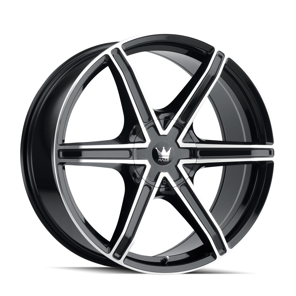 MAZZI STILTS GLOSS BLACK MACHINED 18x8.0 6x135/6x139.7 et20 106