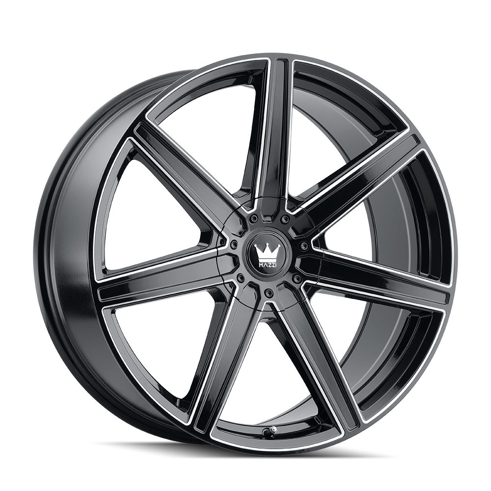 MAZZI LAGUNA GLOSS BLACK MILLED 22x9.5 6x135/6x139.7 et30 106