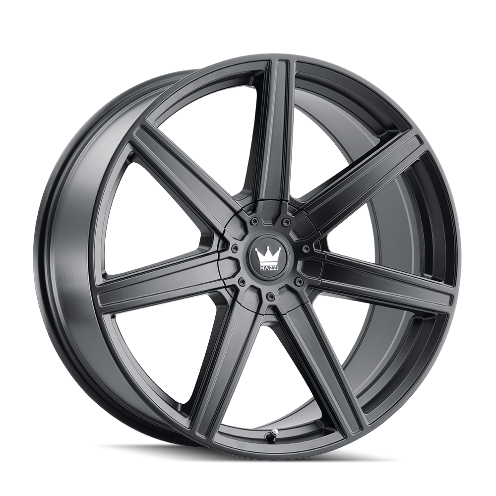 MAZZI LAGUNA MATTE BLACK 22x9.5 5x115/5x139.7 et18 87