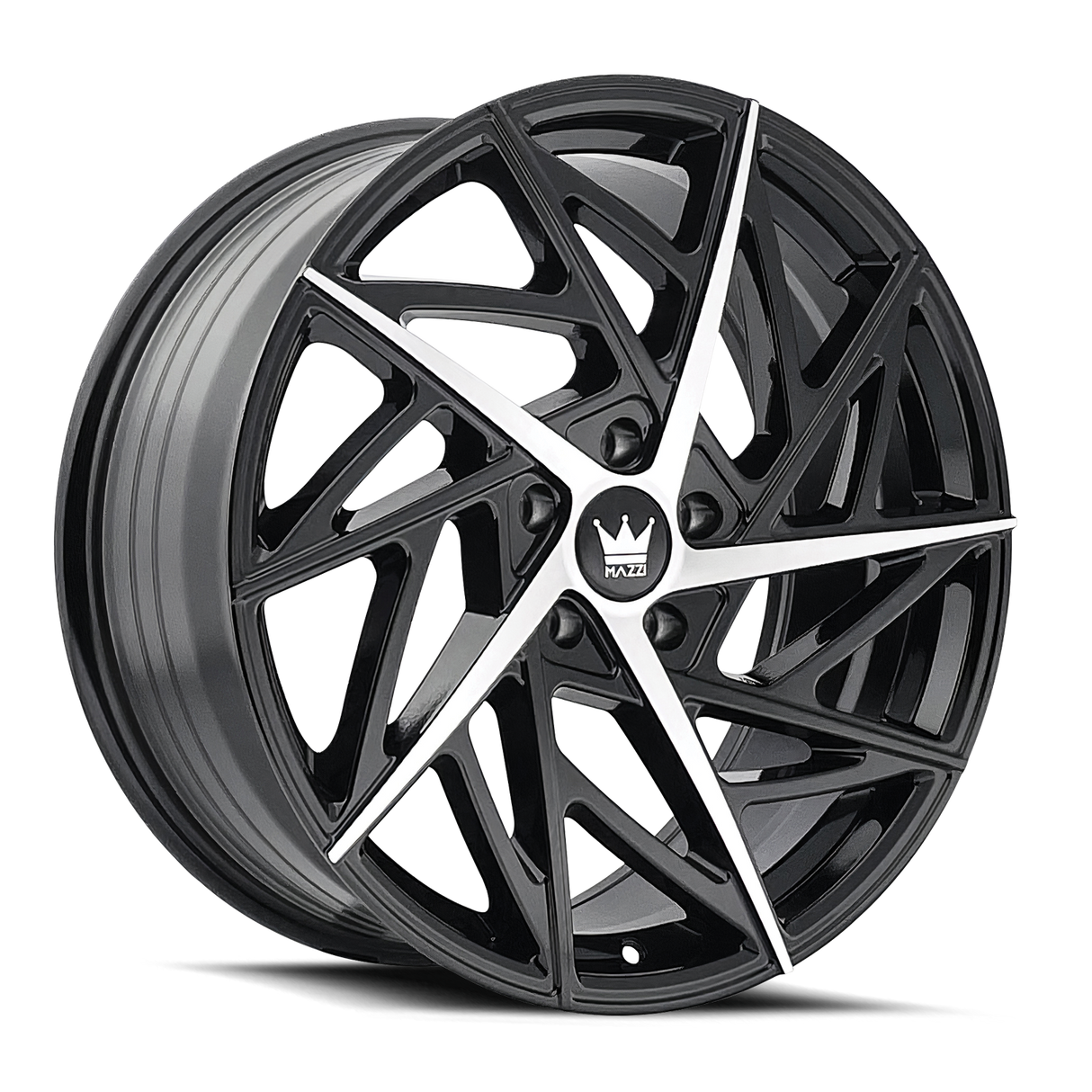 MAZZI FREESTYLE GLOSS BLACK MACHINED 18x8.0 5x114.3 et35 72.6