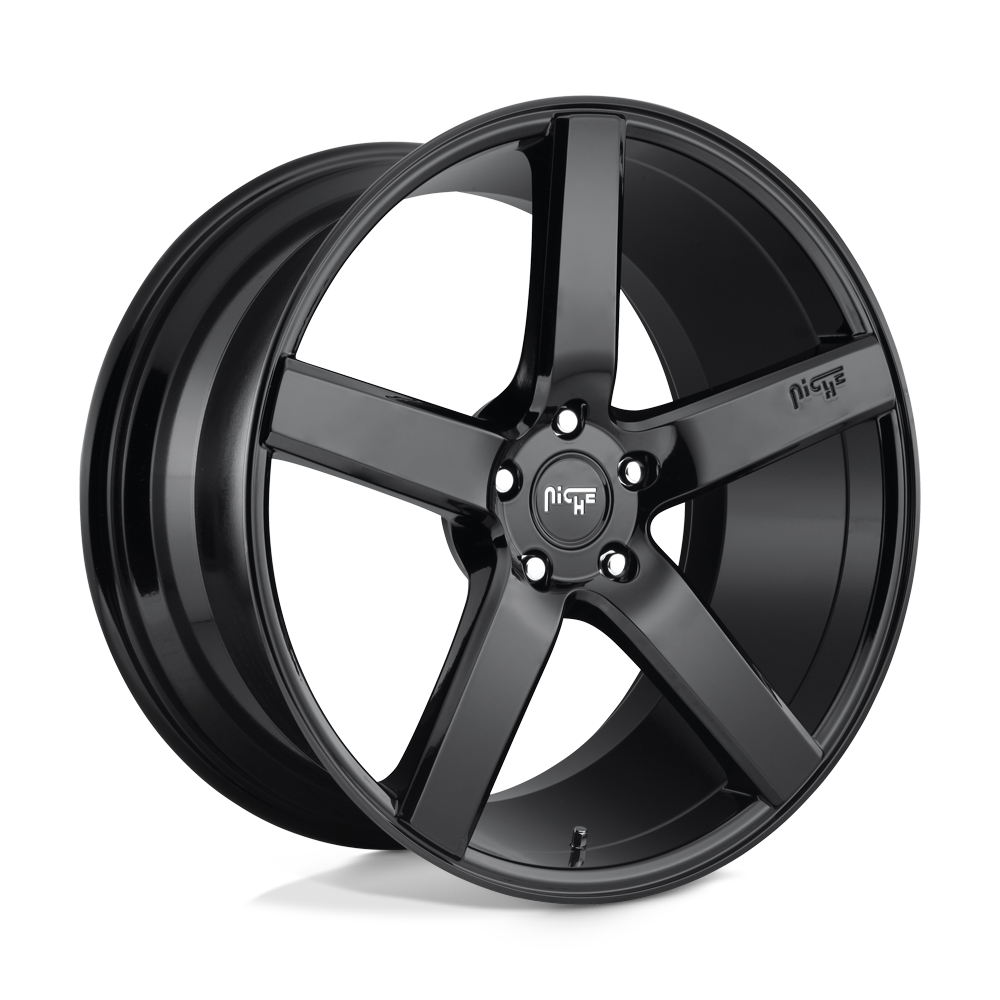 Niche 1PC M188 MILAN GLOSS BLACK 22X10 5x127 et35 71.5