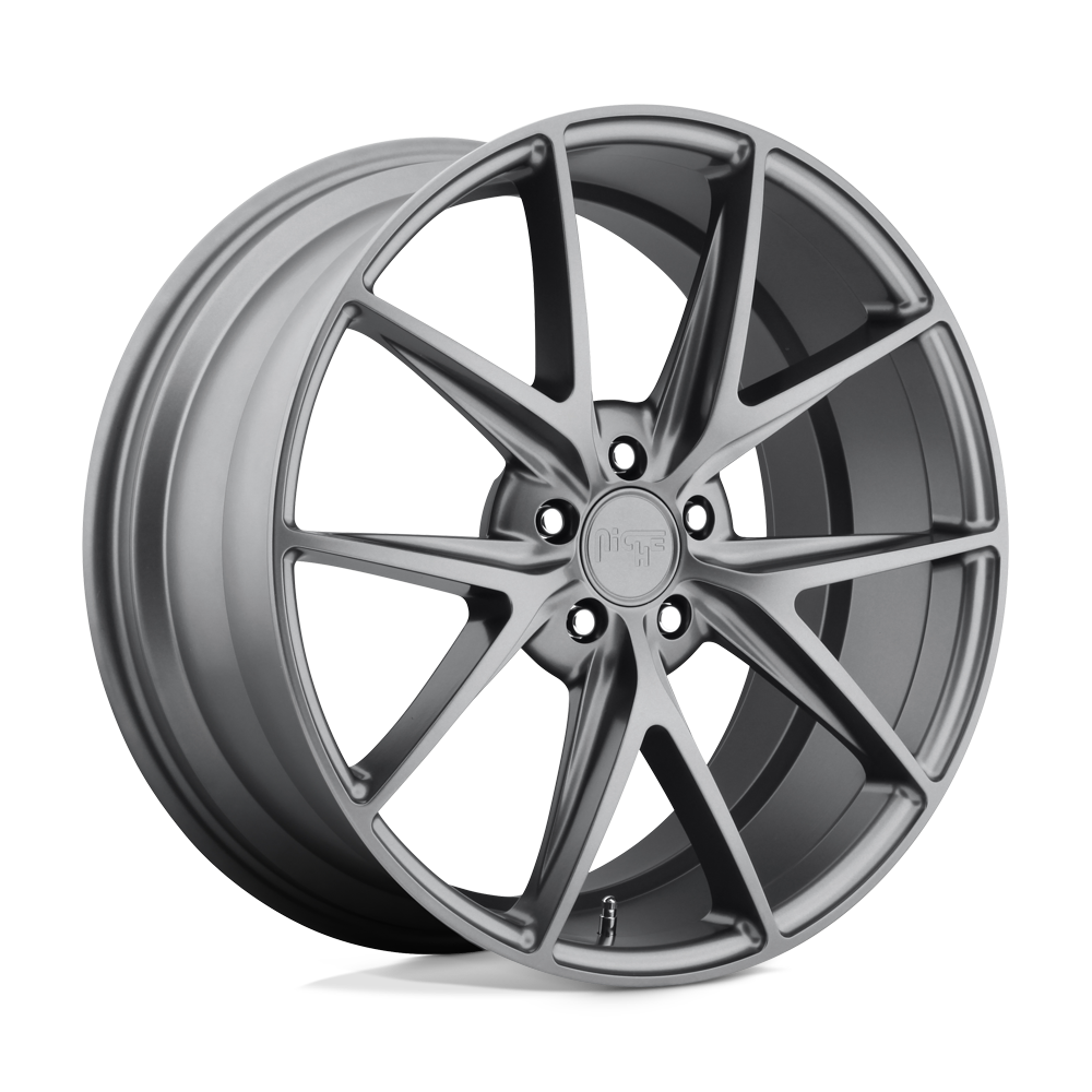 Niche 1PC M116 MISANO MATTE GUN METAL 17X8 5x114.3 et40 72.56