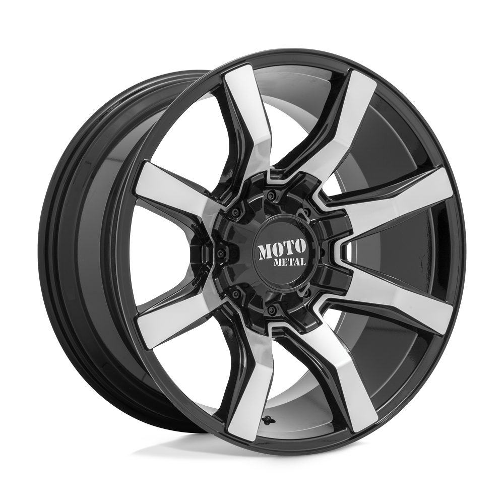 Moto Metal MO804 SPIDER GLOSS BLACK MACHINED 22X10 8x165.1 et-18 125.1