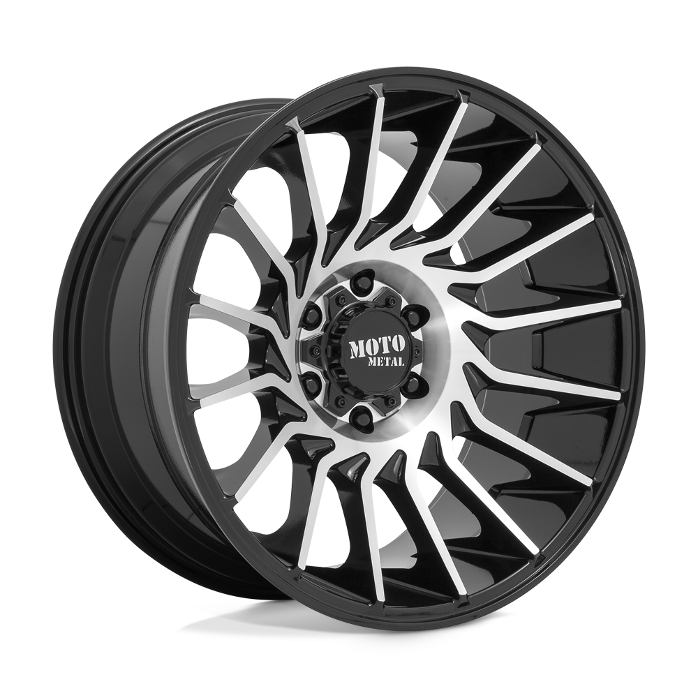 Moto Metal MO807 GLOSS BLACK MACHINED 22X10 8x180 et-18 124.2