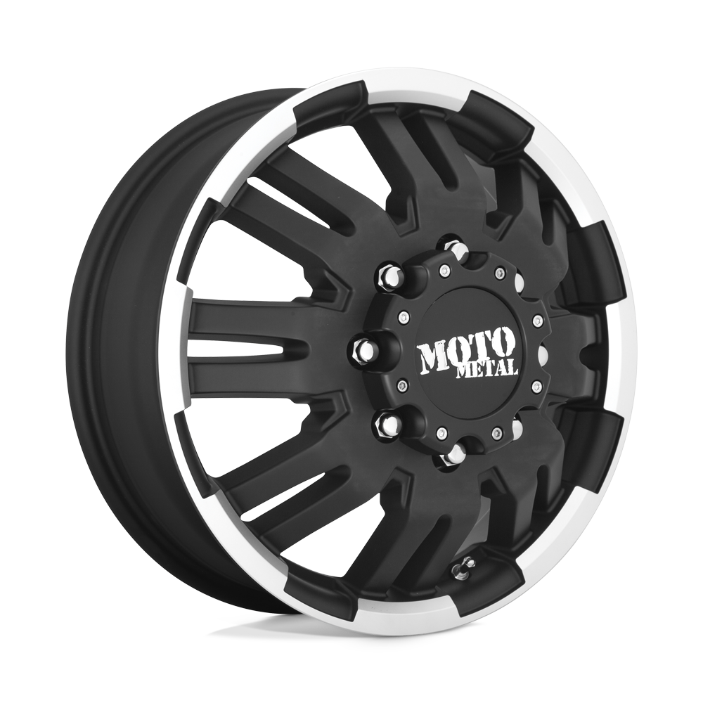Moto Metal MO963 MATTE BLACK MACHINED DUALLY - FRONT 17X6 8x200 et111 142