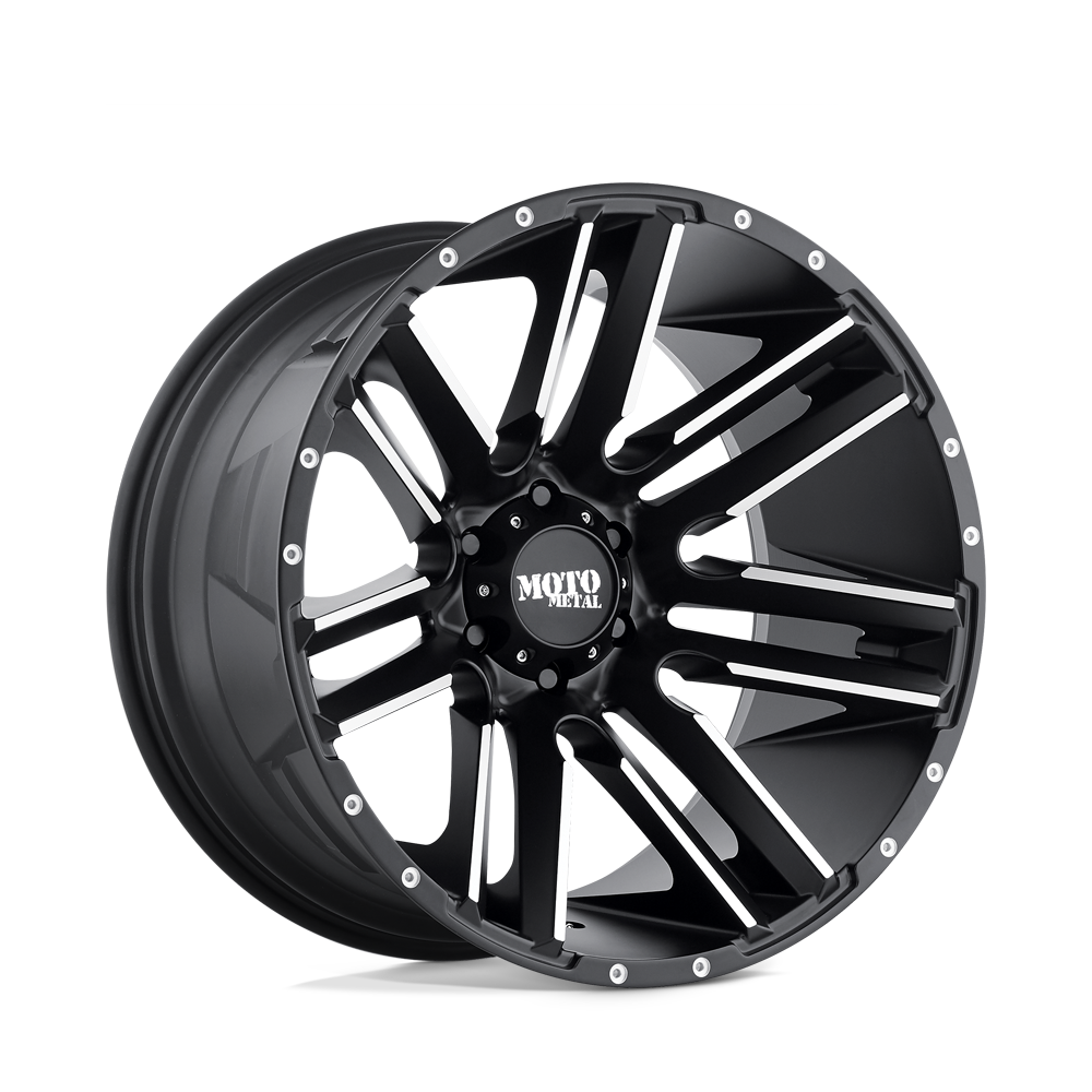 Moto Metal MO978 RAZOR SATIN BLACK  MACHINED 20X9 8x165.1 et18 125.1