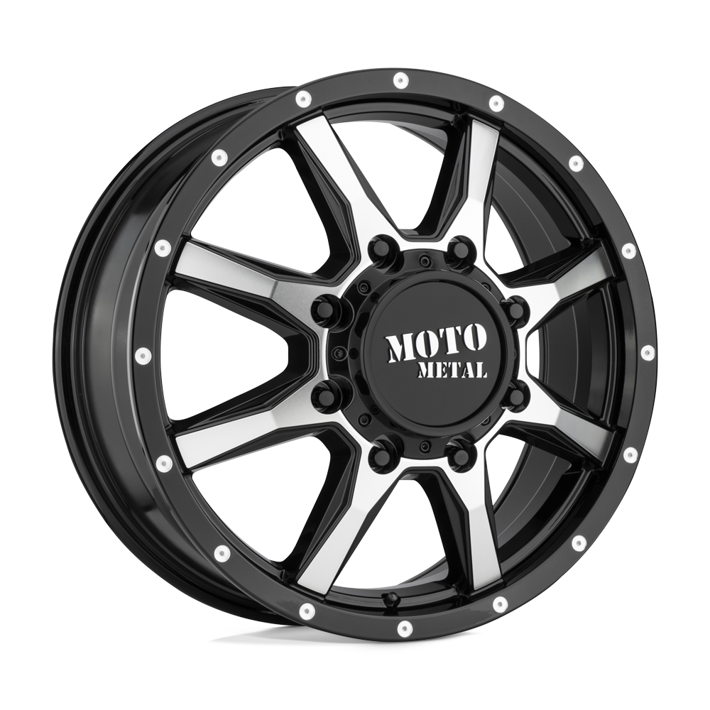 Moto Metal MO995 GLOSS BLACK MACHINED - FRONT 17X6.5 8x210 et111 154.3