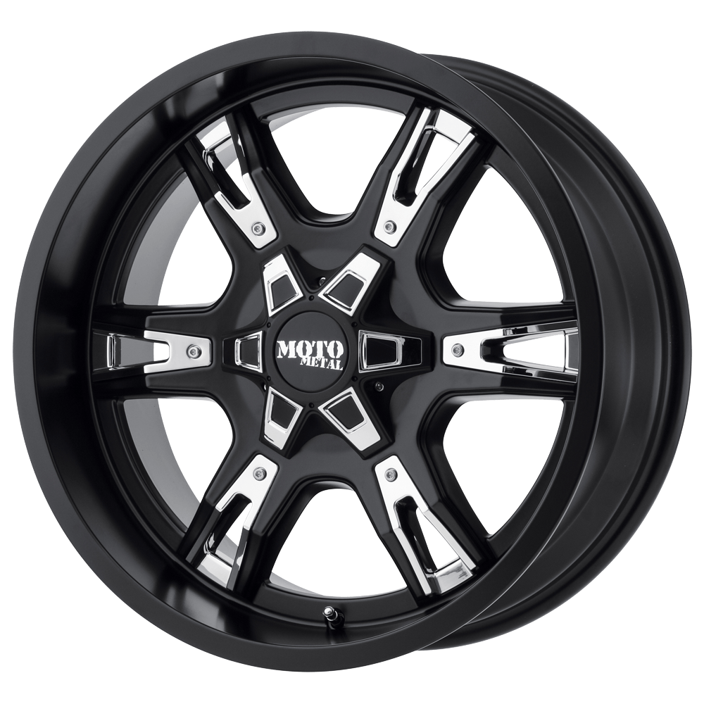 Moto Metal MO969 SATIN BLACK W/ ACCENTS 18X9 5x114.3 et0 74.1