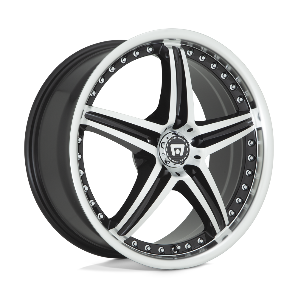 Motegi MR107 D5S GLOSS BLACK MACHINED 18X8 5x114.3 et42 72.56