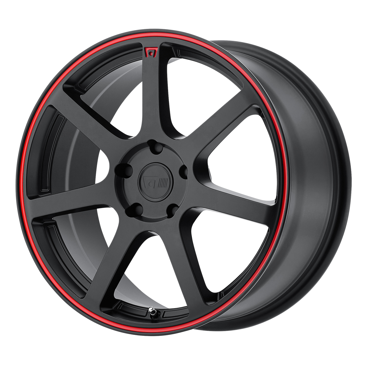 Motegi MR132 MATTE BLACK W/ RED STRIPE 18X8 5x120 et35 74.1
