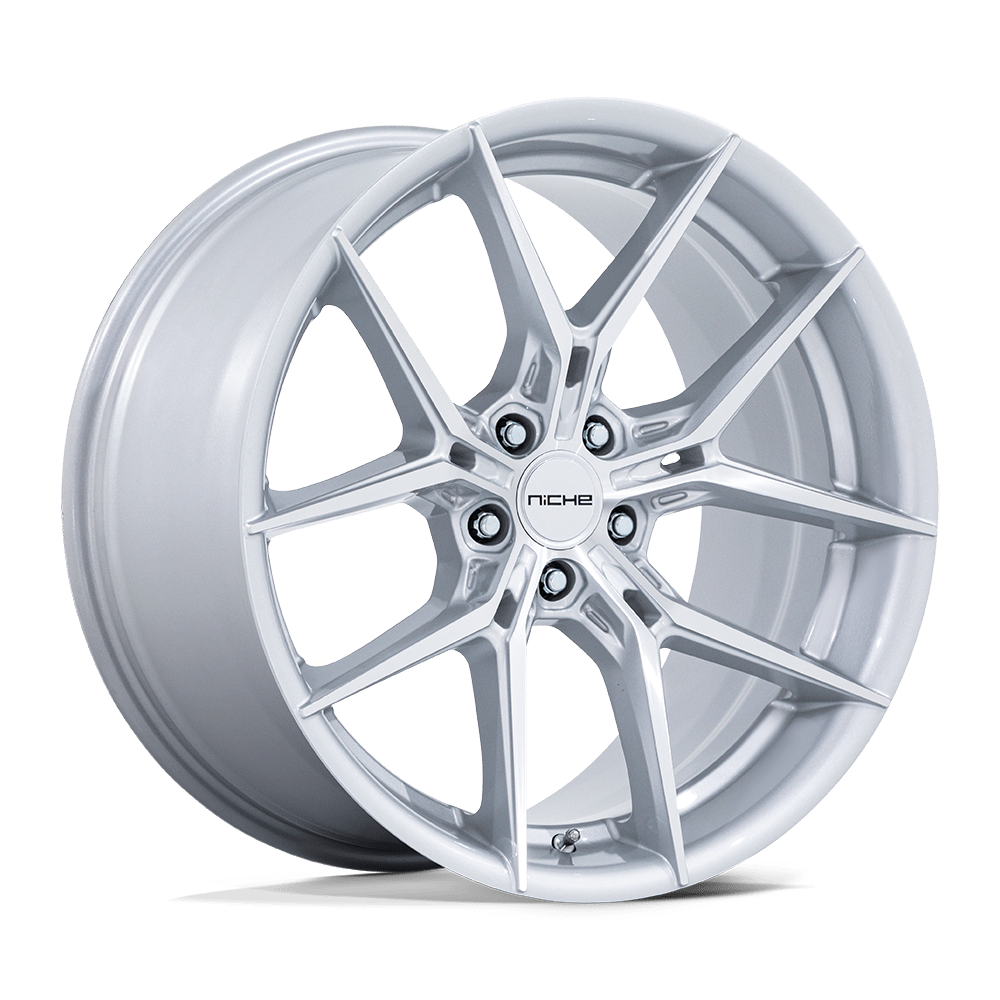 Niche 1PC NC279 PRODIGY 5 SILVER W/ MACHINED FACE 22X10.5 5x120 et38 74.1