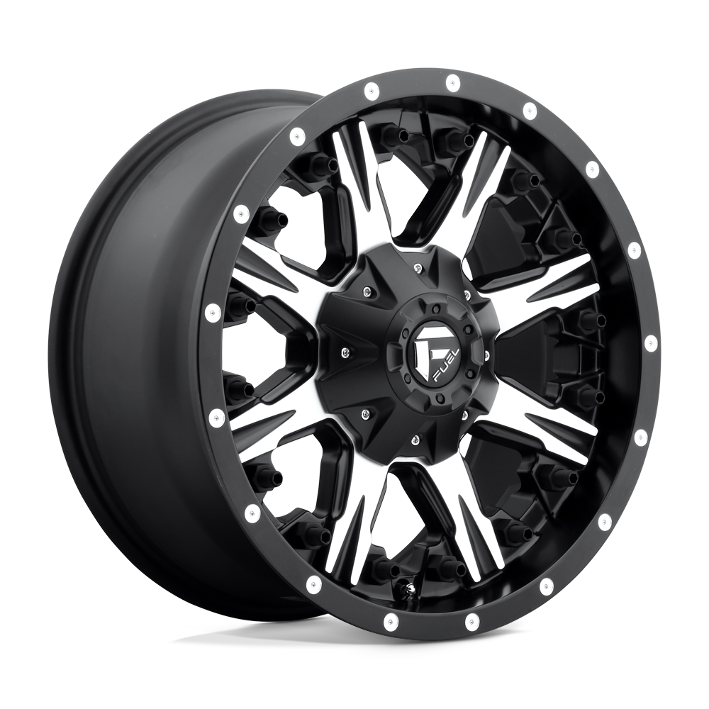 Fuel 1PC D541 NUTZ MATTE BLACK MACHINED 20X10 8x180 et-12 125.1