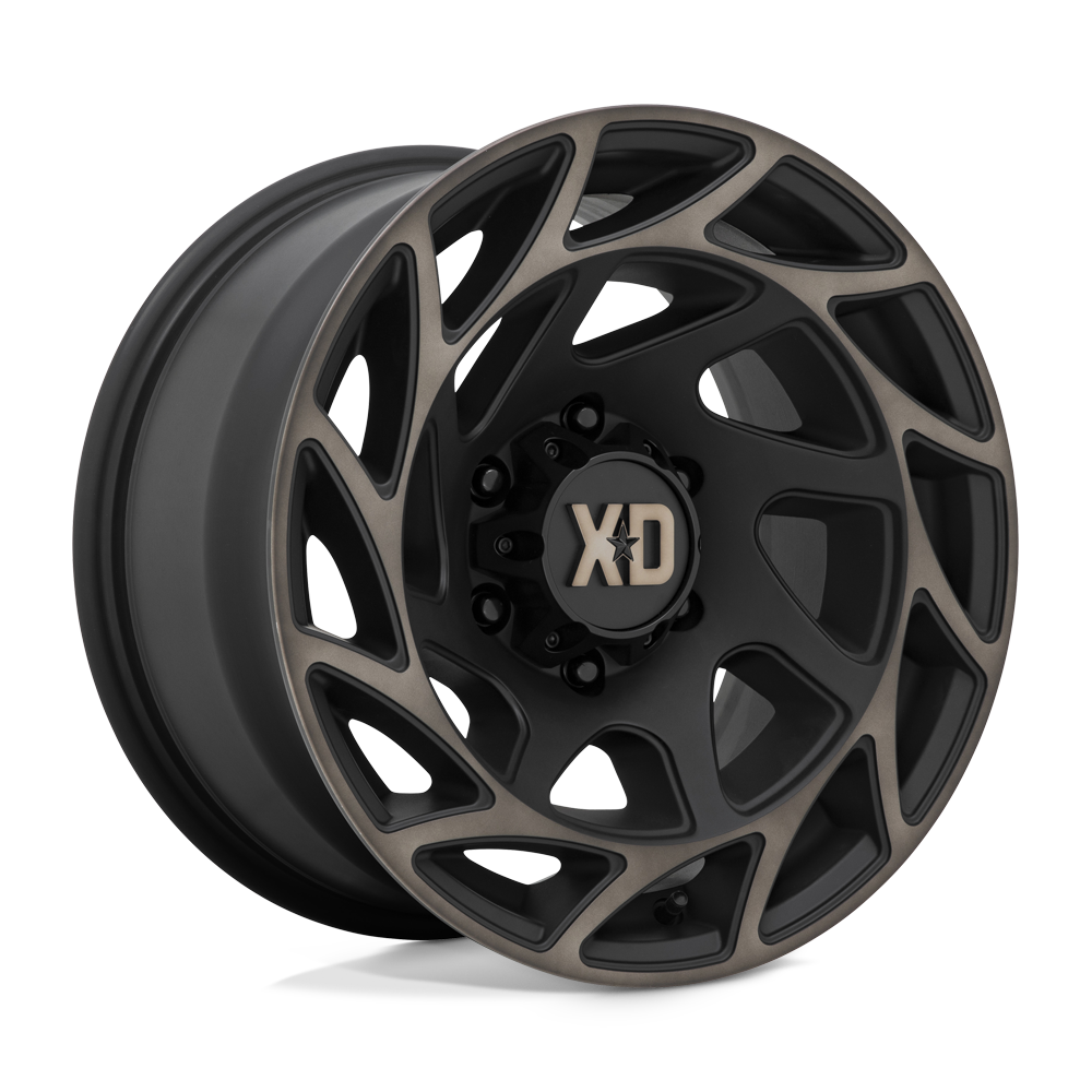 XD XD860 ONSLAUGHT SATIN BLACK W/ BRONZE TINT 22X12 8x170 et-44 125.1