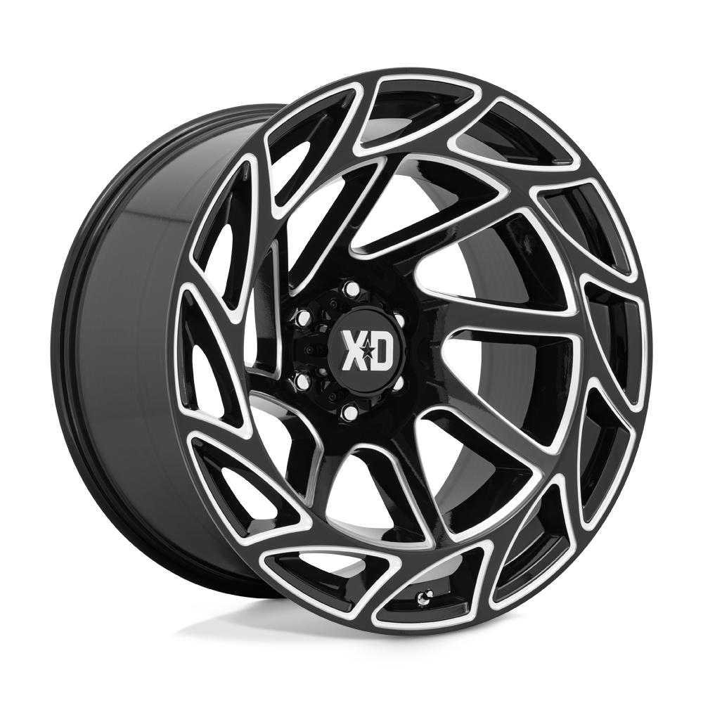 XD XD860 ONSLAUGHT GLOSS BLACK MILLED 22X12 6x139.7 et-44 106.1