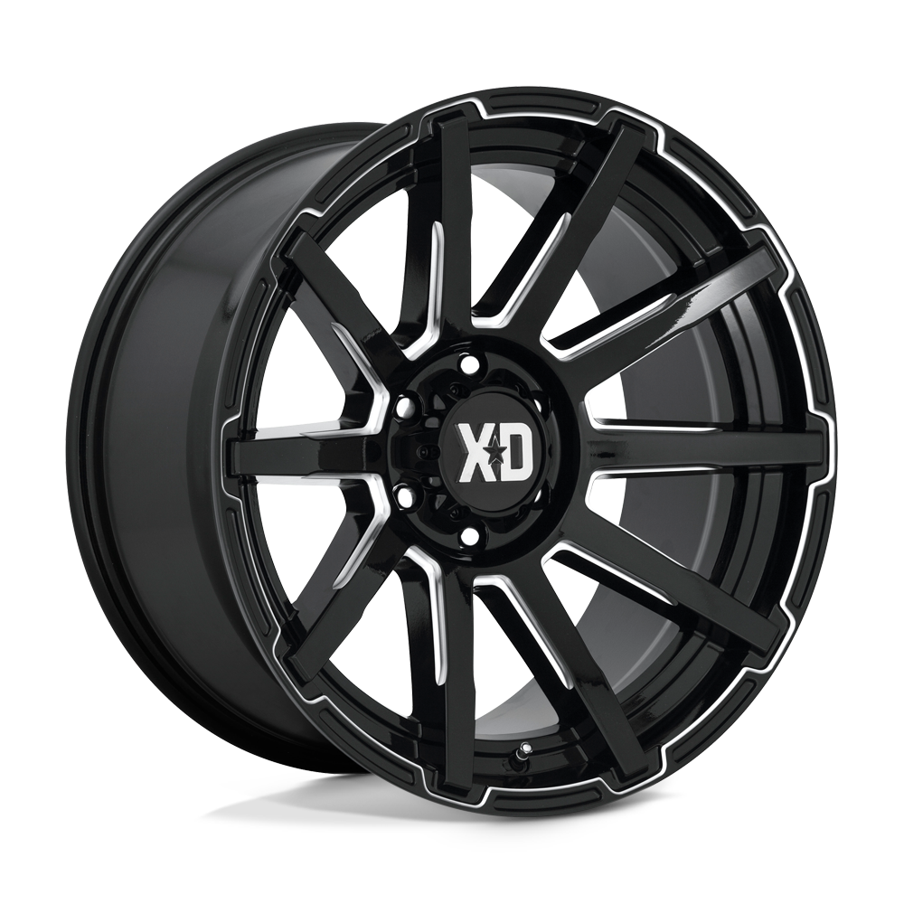 XD XD847 OUTBREAK GLOSS BLACK MILLED 16X8 6x139.7 et10 106.1