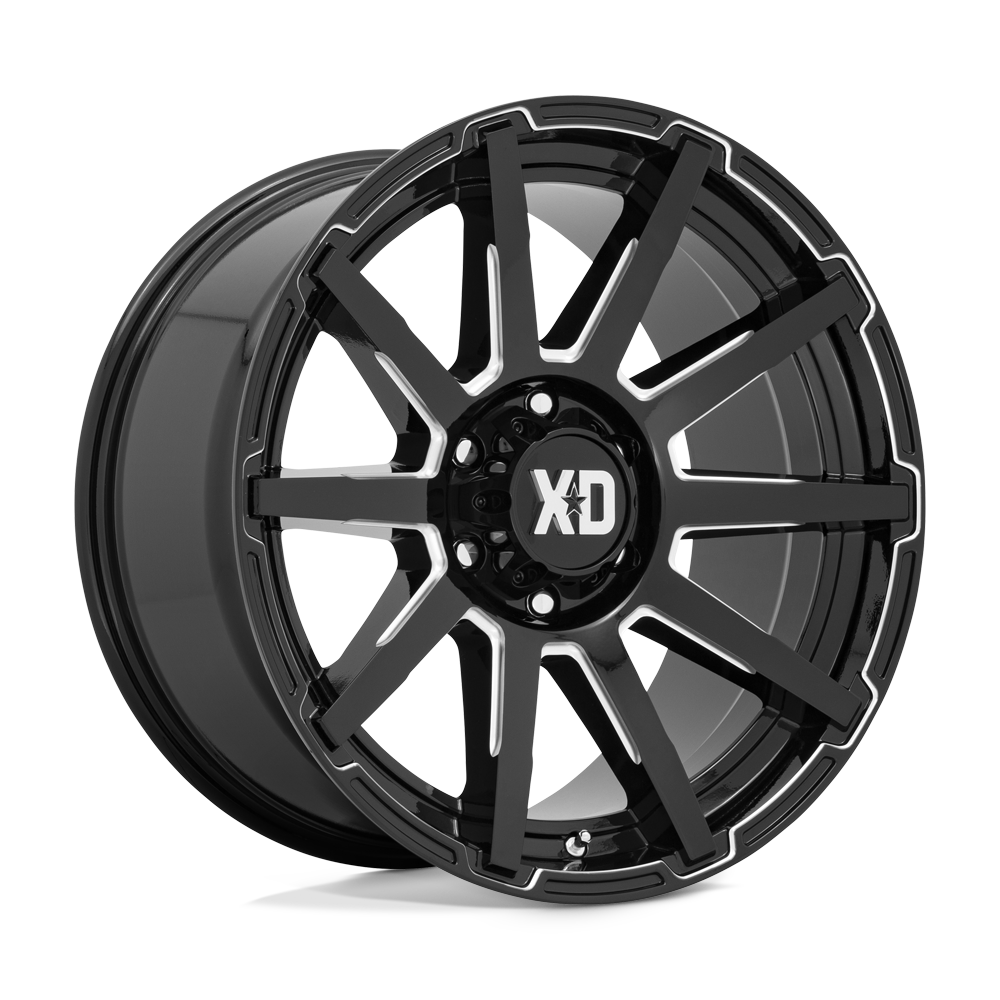 XD XD847 OUTBREAK GLOSS BLACK MILLED 20X10 6x135 et12 87.1