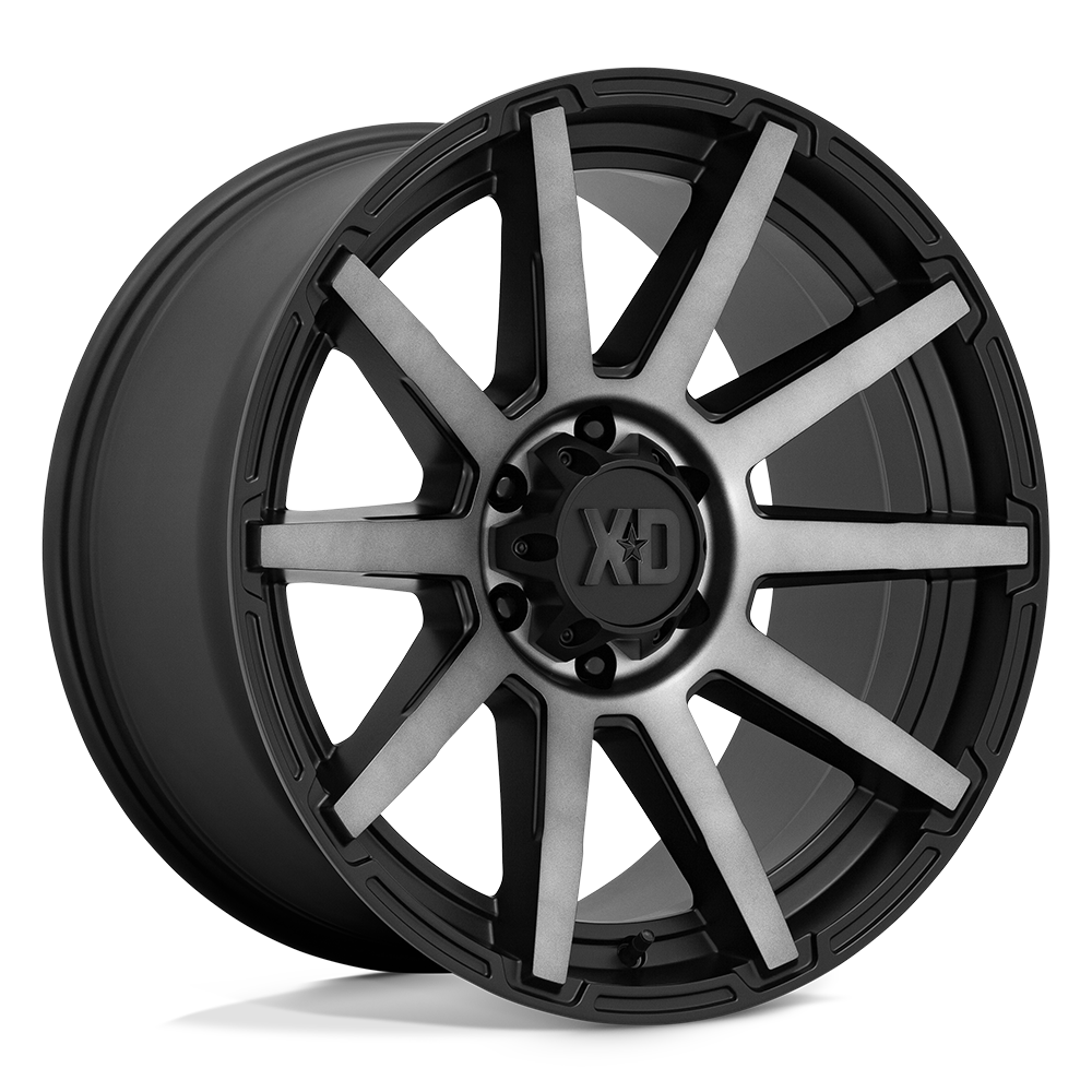 XD XD847 OUTBREAK SATIN BLACK W/ GRAY TINT 22X10 6x135 et-18 87.1
