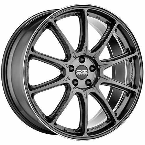 OZ HYPER XT HLT STAR GRAPHITE DIAMOND LIP 22X10.5 5X112 et18 CBN/A W01A54001D6