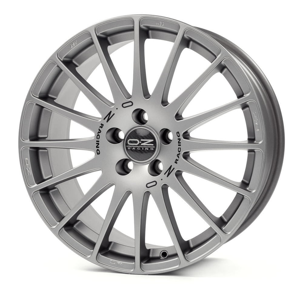OZ SUPERTURISMO GT GRIGIO CORSA BLACK LETTERING 19X8 5X112 et48 CBN/A W01690206P5